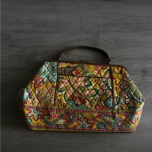 vera bradley multicolor quilted clutch